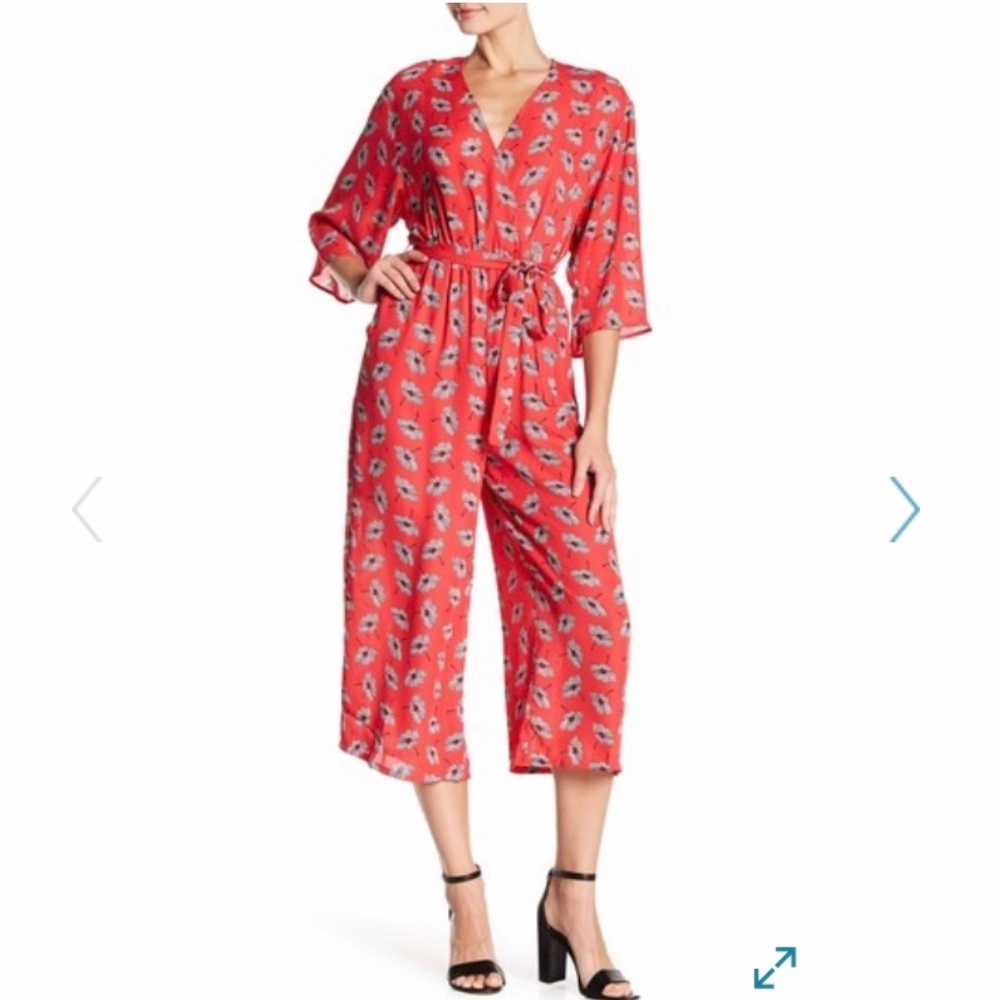 NWOT Nordstrom's Red print jumper Size XS